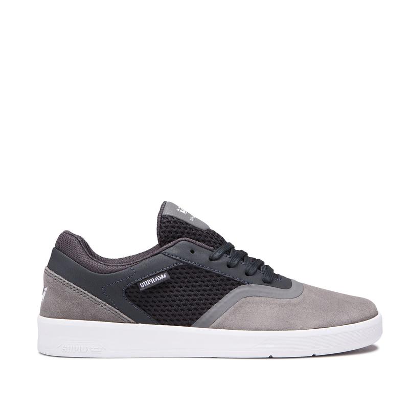 Buty Supra SAINT - Buty Skate Męskie - Szare / Czarne (GCMK-12549)